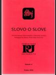 Slovo o slove - náhled