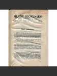 Mladé Slovensko. Revue slovenskej mládeže. Ročník IV., číslo4-5/1922 (text slovensky) - náhled