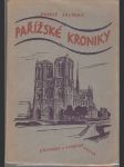 Pařížské kroniky - Drobné poznámky z velkých dnů - náhled