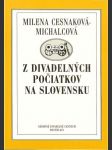 Z divadelných počiatkov na Slovensku - náhled