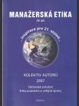 Manažerská etika IV. díl - náhled
