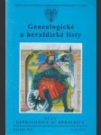 Genealogické a heraldické listy 1-4/1994 - náhled