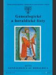 Genealogické a heraldické listy 1-4/1995 - náhled