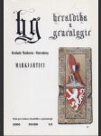 Heraldika a Genealogie 1-4/2000 - náhled