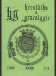 Heraldika a Genealogie 1-4/1999 - náhled