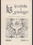 Heraldika a Genealogie 1-4/1992 - náhled