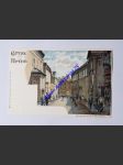 BRNO - Orlí ulice s Měnínskou bánou / BRÜNN - Gruss aus Brünn - Adlergasse mit dem Mönitzerhor , DA - náhled