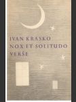 Nox et solitudo, Verše - náhled
