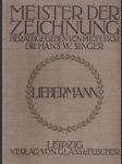 Meister der zeichnung - zeichnungen von max liebermann  - náhled
