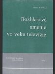 Rozhlasové umenie vo veku televízie - náhled