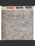 Teorie textů [Bense, překlad Grogerová a Hiršal] - náhled
