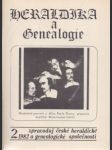Heraldika a Genealogie 2-3/1982, 1ad/1983 - náhled