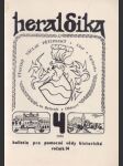 Heraldika. bulletin pro pomocné vědy historické 4/1981 - náhled