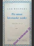Pět minut křesťanské nauky i. - wolpert leo - náhled