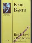 Boží božství a boží lidství - barth karl - náhled
