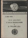 O boji duchovním a o trojím lidu - náhled