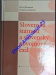 Slovenská štátnosť a slovenský povojnový exil - zborník prednášok v dome matice slovenskej v žiline r. 2007 - maruniak peter/ grácová genovéva - náhled