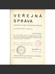 Veřejná správa, ročník IV., číslo 1-10/1934. Časopis pro správní právo a správní vědu (právo) - náhled