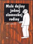Malé dejiny jednej slovenskej rodiny - náhled