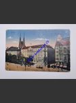 BRNO - BRÜNN - Bahnhofplatz gegen die Ferdinandgasse . Hotel Padowetz - náhled