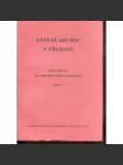 Státní ústřední archiv v Třeboni. Průvodce po archivních fondech, sv. 2. (Třeboň) - náhled