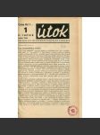 Útok, ročník II., číslo 1.-7./1933. Časopis sociálnědemokratických studentů (1. republika) - náhled