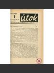 Útok, ročník II., číslo 1.-7./1933. Časopis sociálnědemokratických studentů (1. republika) - náhled