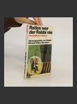 Ratlos war der Rabbi nie - náhled
