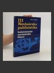 Novinarska publicistika III - náhled