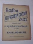 Hudba ku prostným cvičením žen - sokol 1921 - náhled