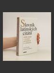Slovník latinských citátů - náhled