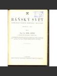 Báňský svět. Vzdělávací časopis hornicko-hutnický. Ročník IX./1930. Číslo 1-12 [hornictví] - náhled