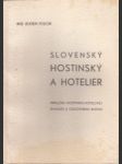 Slovenský hostinský a hotelier. Príručka hostinsko-hotelovej živnosti a cestovného ruchu - náhled