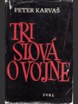 Tri slová o vojne - náhled