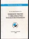 Moderné trendy v organizačnej štruktúre podnikov - náhled