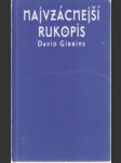 Najvzácnejší rukopis - náhled