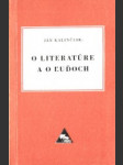 O literatúre a o ľuďoch. Rozpomienky a úvahy - náhled
