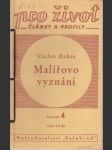 Malířovo vyznání - náhled
