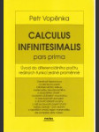 Calculus Infinitesimalis pars prima. Úvod do diferenciálního počtu reálných funkcií - náhled