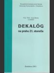 Dekalóg na prahu 21. storočia - náhled