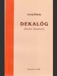 Dekalóg. Rozbor Desatora - náhled