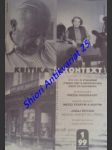 Kritika a kontext - časopis kritického myšlenia - 1/99 - kolektiv autorov - náhled