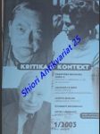 Kritika a kontext - časopis kritického myšlenia - 1/2003 - kolektiv autorov - náhled