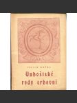 Unhoštské rody erbovní [Unhošť, erby, heraldika, šlechta, šlechtické rody] - náhled