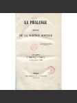 La Phalange. Revue de la science sociale, 1845, sv. 2 [Charles Fourier; Gérard de Nerval; časopis; socialismus] - náhled