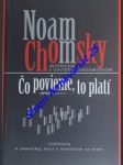 ČO POVIEME , TO PLATÍ - rozhovory o americkej moci v meniacom sa svete - Interview s Davidom Barsamianom - CHOMSKY Noam - náhled