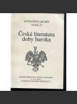 Česká literatura doby baroka: sborník příspěvků k české literatuře 17. a 18. století (Václav Černý, Miloš Sládek) - náhled