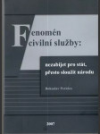 Fenomén civilní služby ( s podpisom autora) - náhled