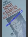 Dopisy o německu - briefe über deutschland - kohlenberger helmut - náhled