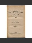 Časopis Musea Království českého 1918 - náhled
